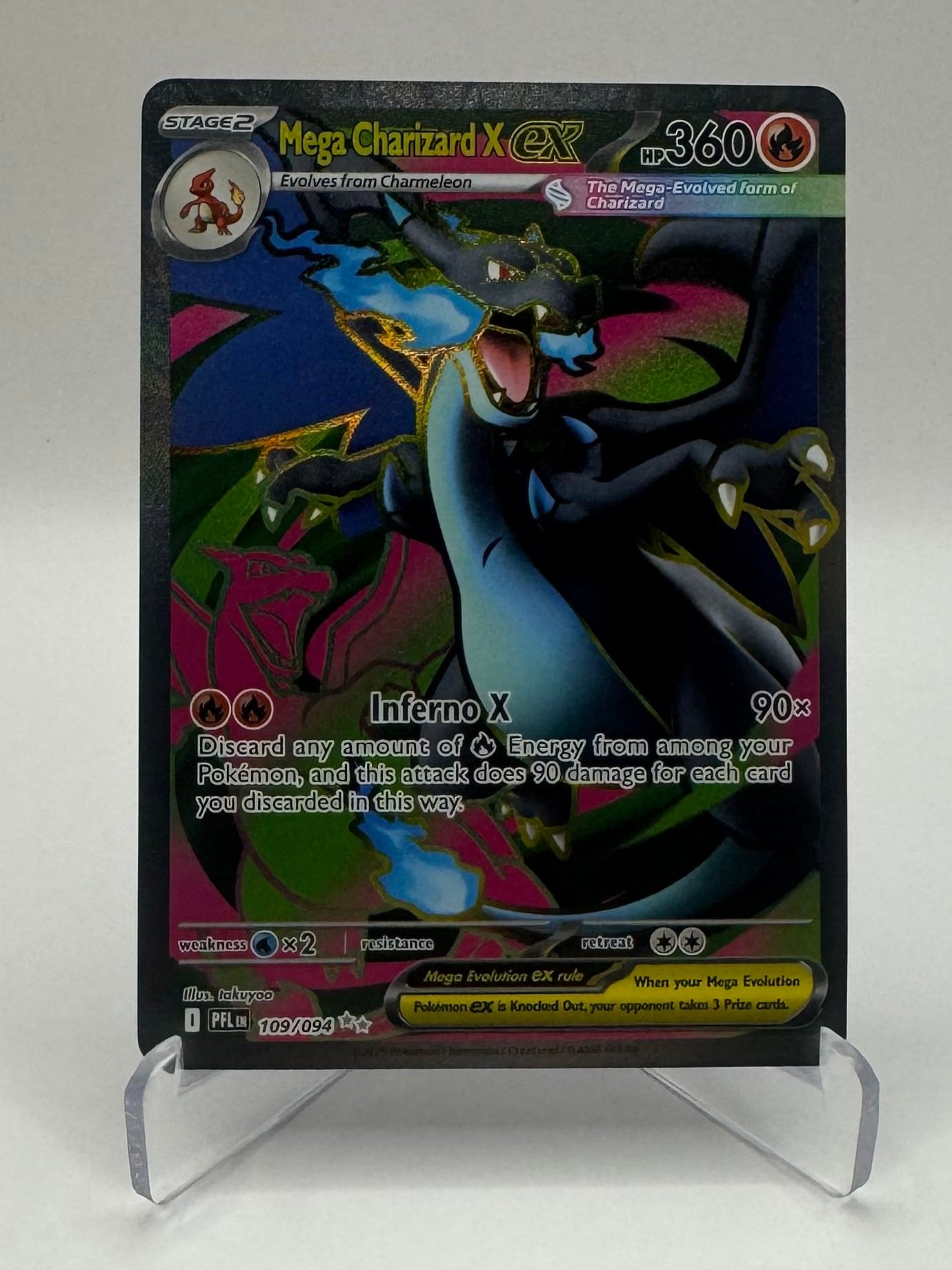 Mega Charizard X ex - 109/094 Phantasmal Flames